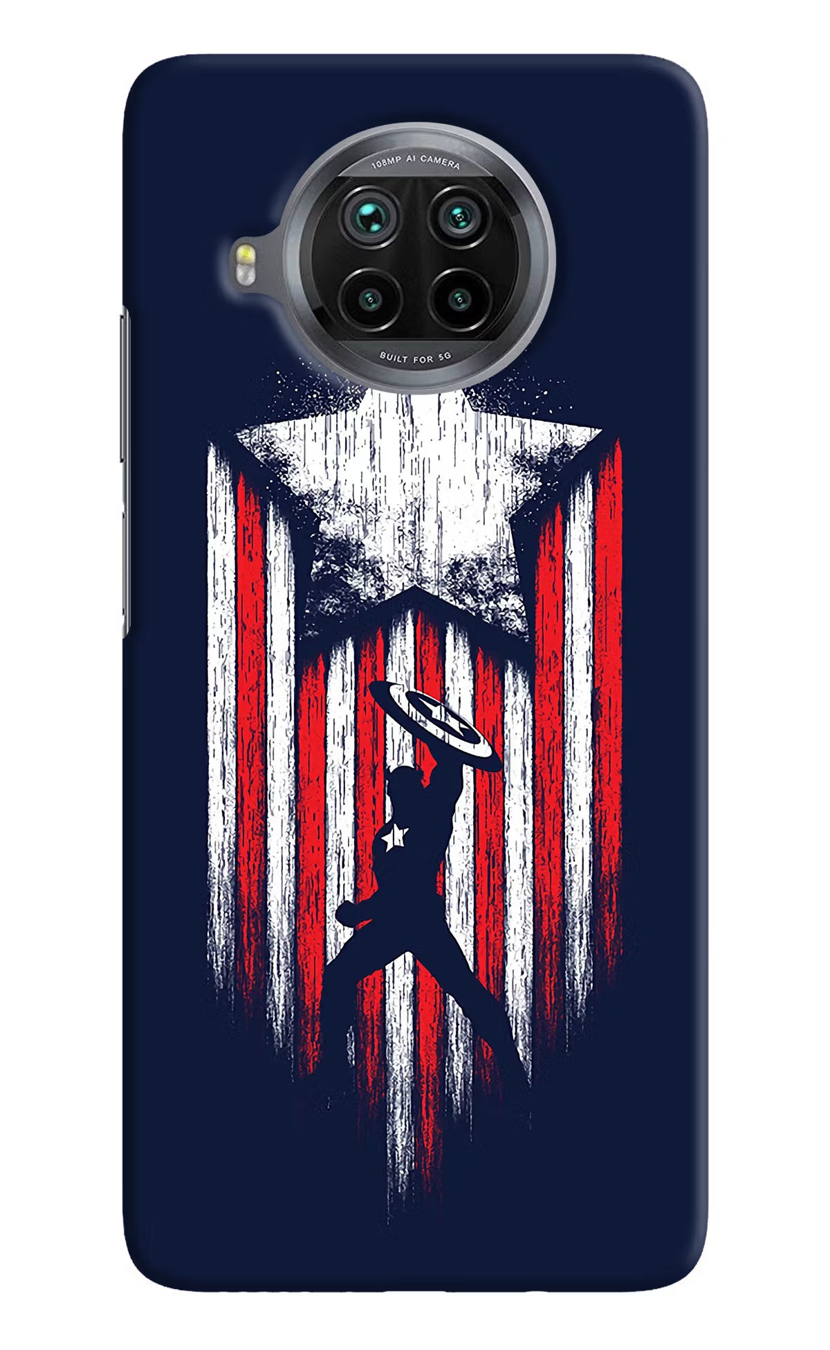 Captain America Marvel Art Mi 10i Hard Case Back Cover by Casekaro