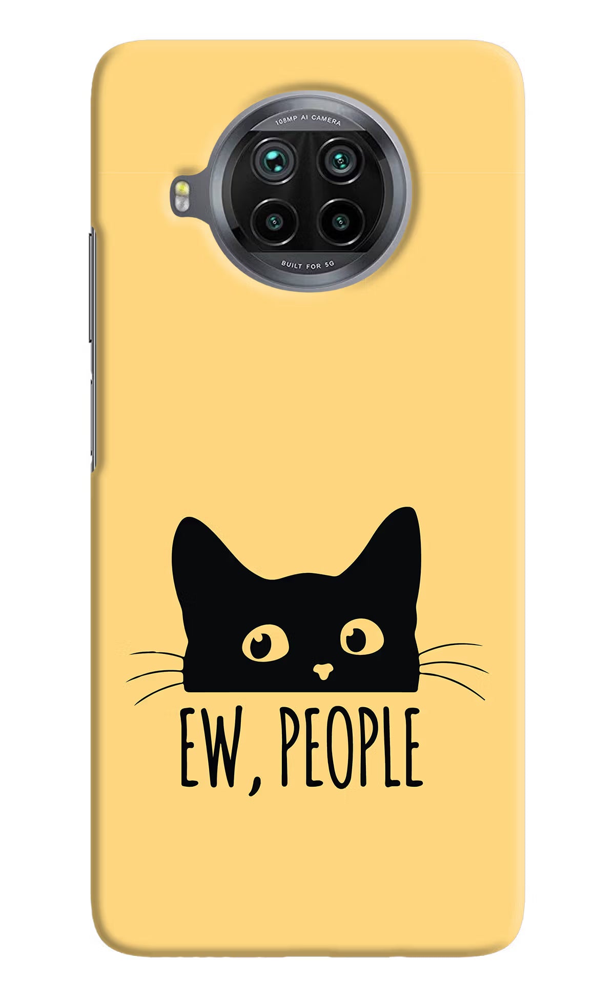 Ew People Catitude Mi 10i Hard Case Back Cover by Casekaro