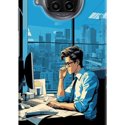 Focused Hustler (AI Generated) Mi 10i Hard Case Back Cover by Casekaro