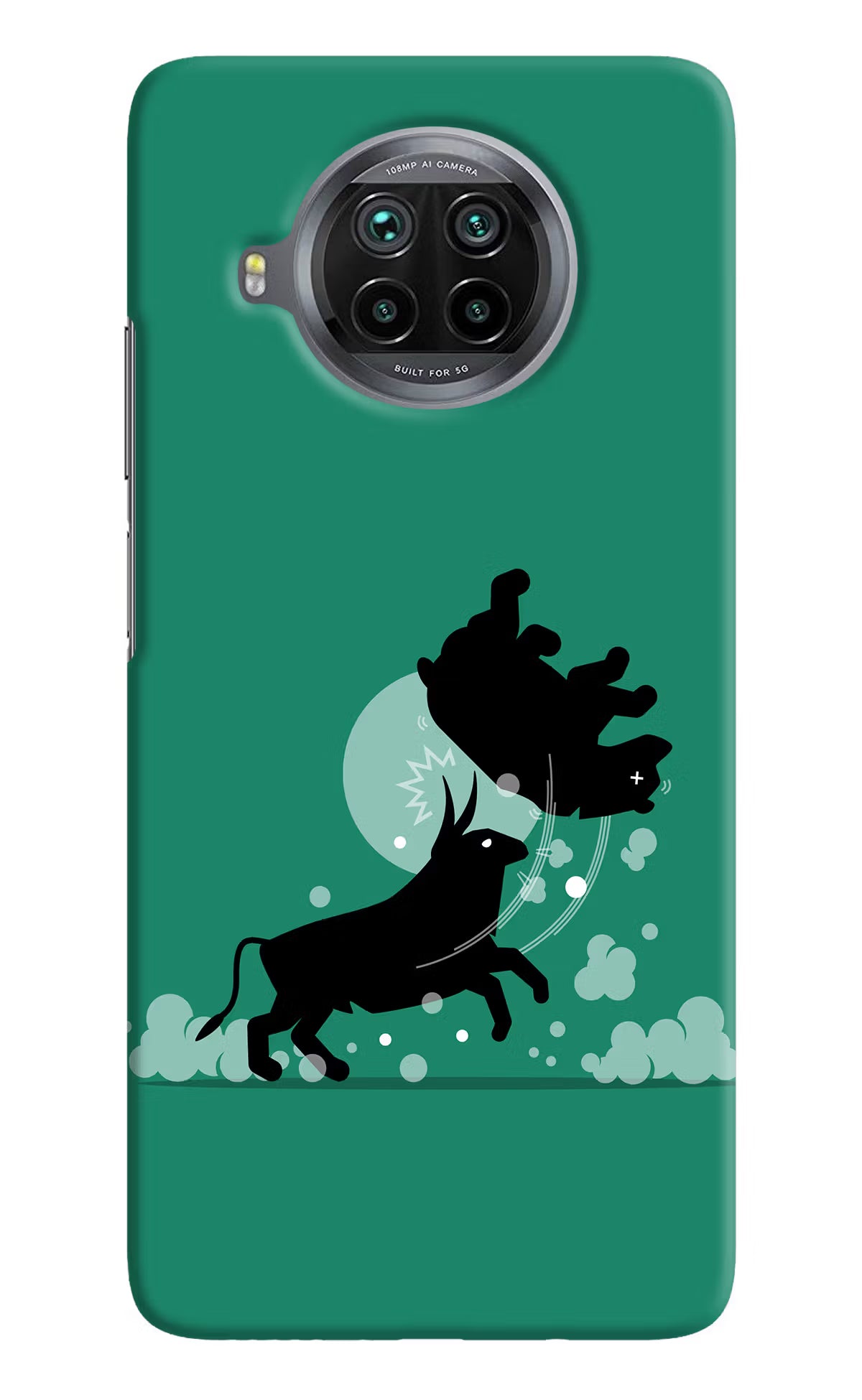 Bull Conqueror Mi 10i Hard Case Back Cover by Casekaro