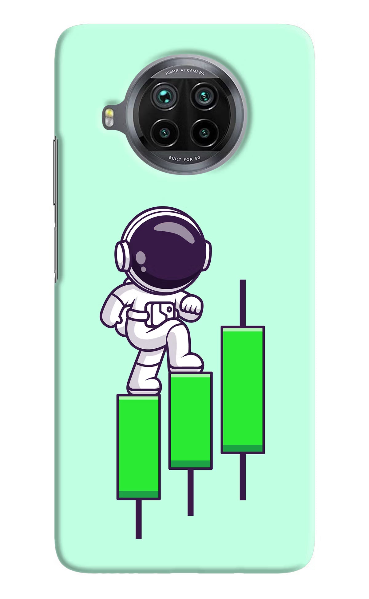 Astronaut Trader Mi 10i Hard Case Back Cover by Casekaro