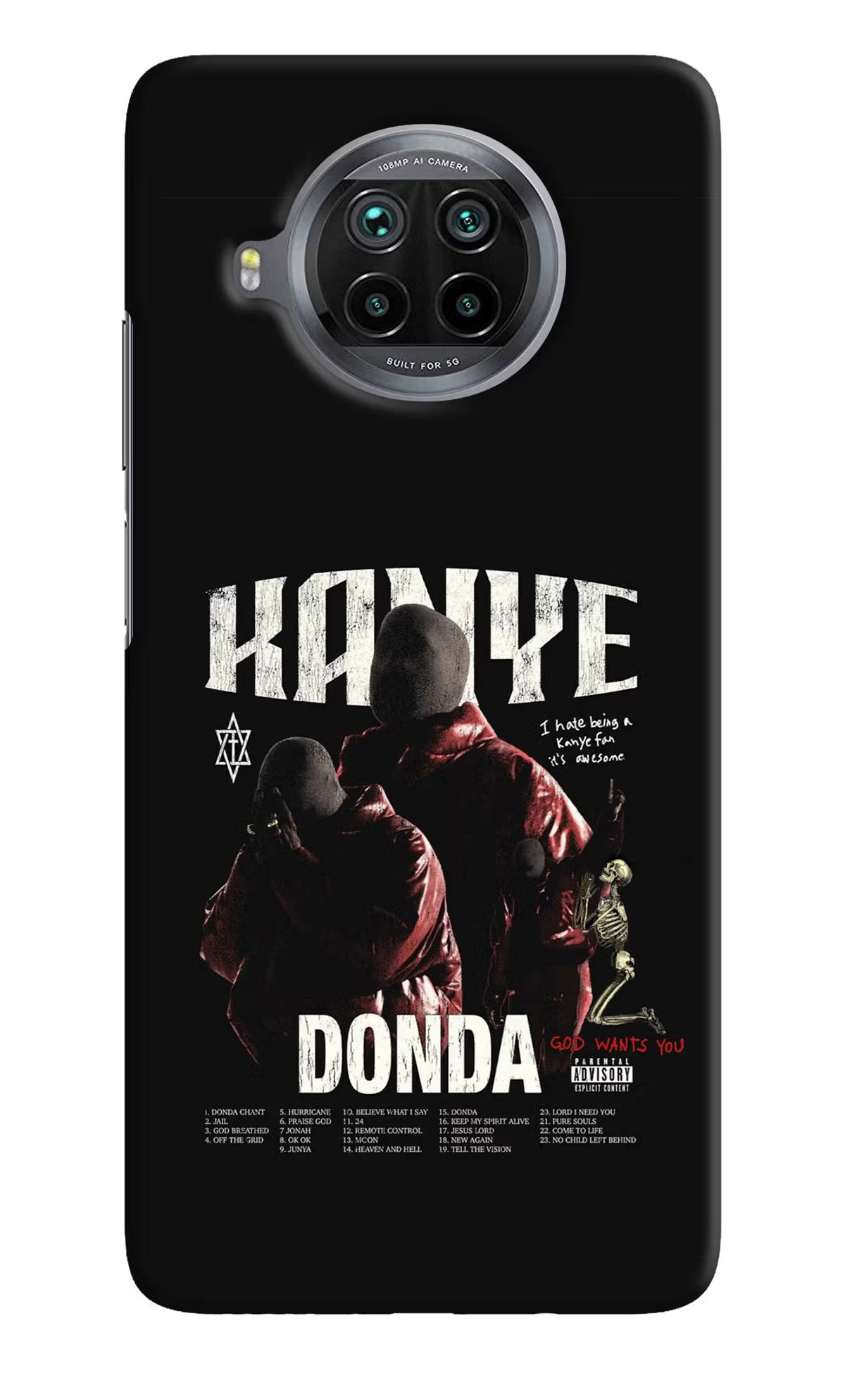 Donda Kanye West Mi 10i Hard Case Back Cover by Casekaro