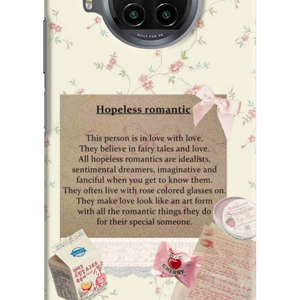 Hopeless Romantic Mi 10i Hard Case Back Cover by Casekaro
