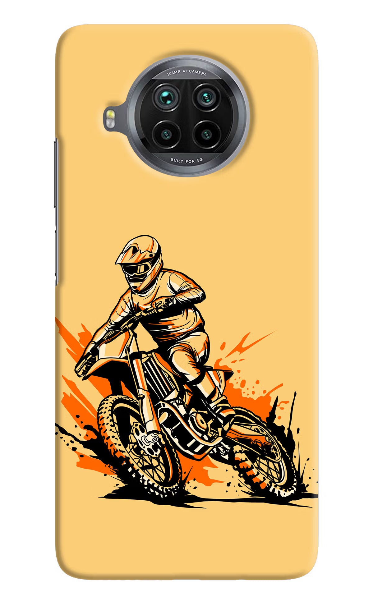 Off-Road Fury Mi 10i Hard Case Back Cover by Casekaro