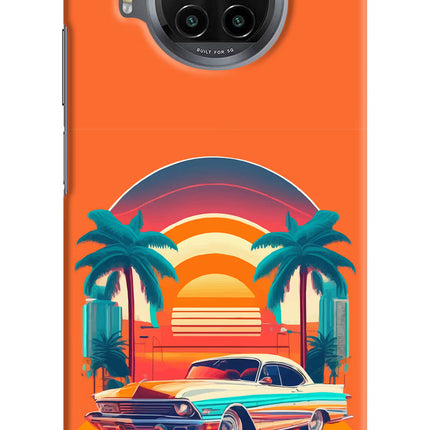 Palm Drive 80s Mi 10i Hard Case Back Cover by Casekaro