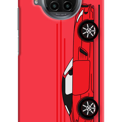 Red Velocity Mi 10i Hard Case Back Cover by Casekaro