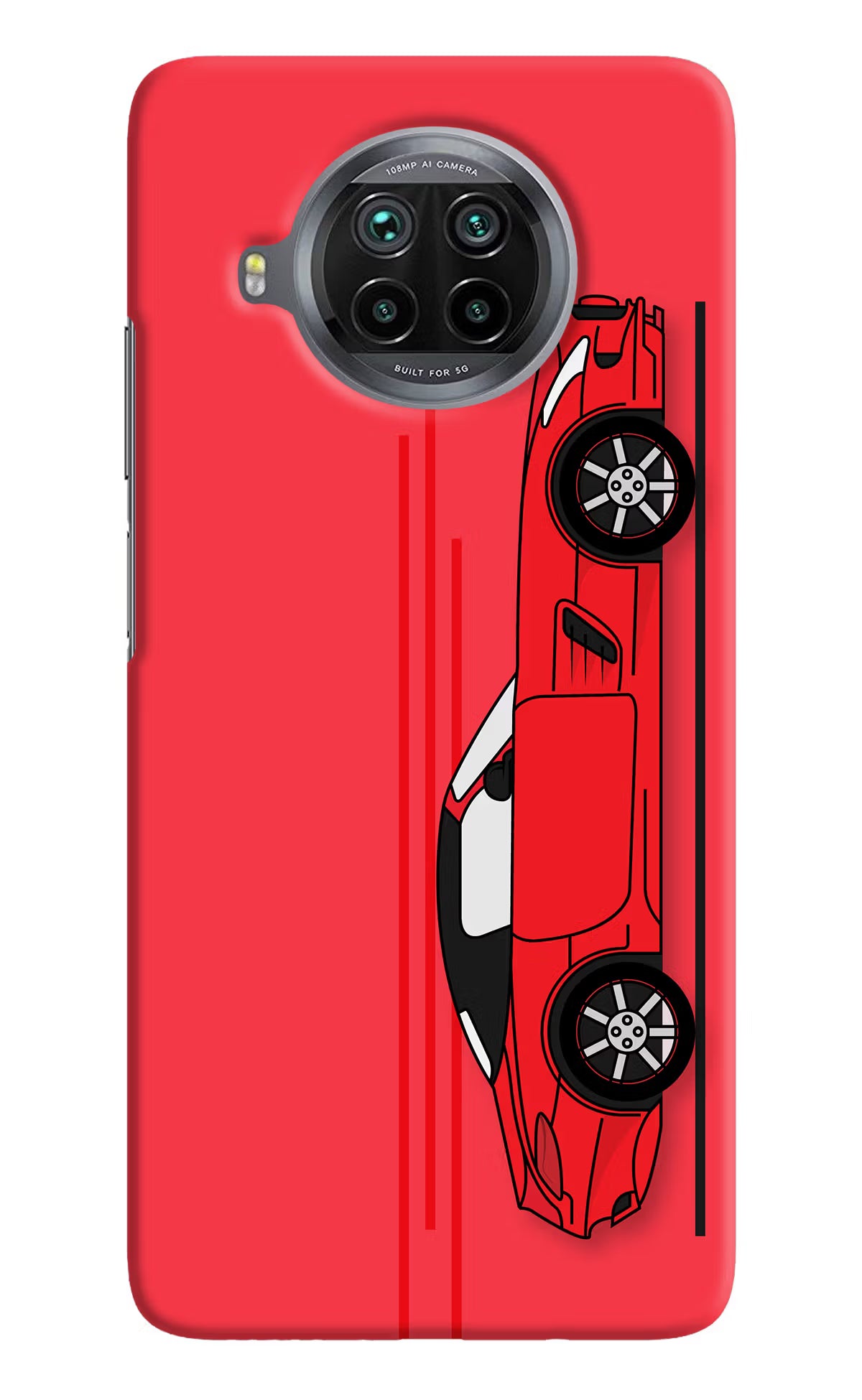 Red Velocity Mi 10i Hard Case Back Cover by Casekaro