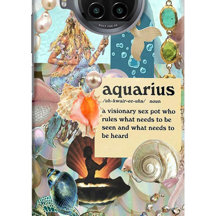 Aquarius Zodiac Mi 10i Hard Case Back Cover by Casekaro