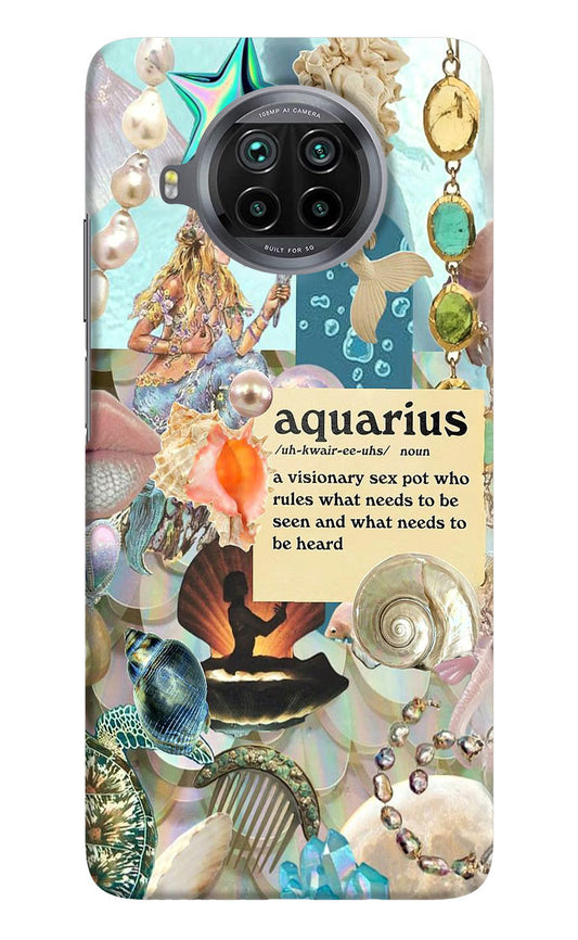 Aquarius Zodiac Mi 10i Hard Case Back Cover by Casekaro