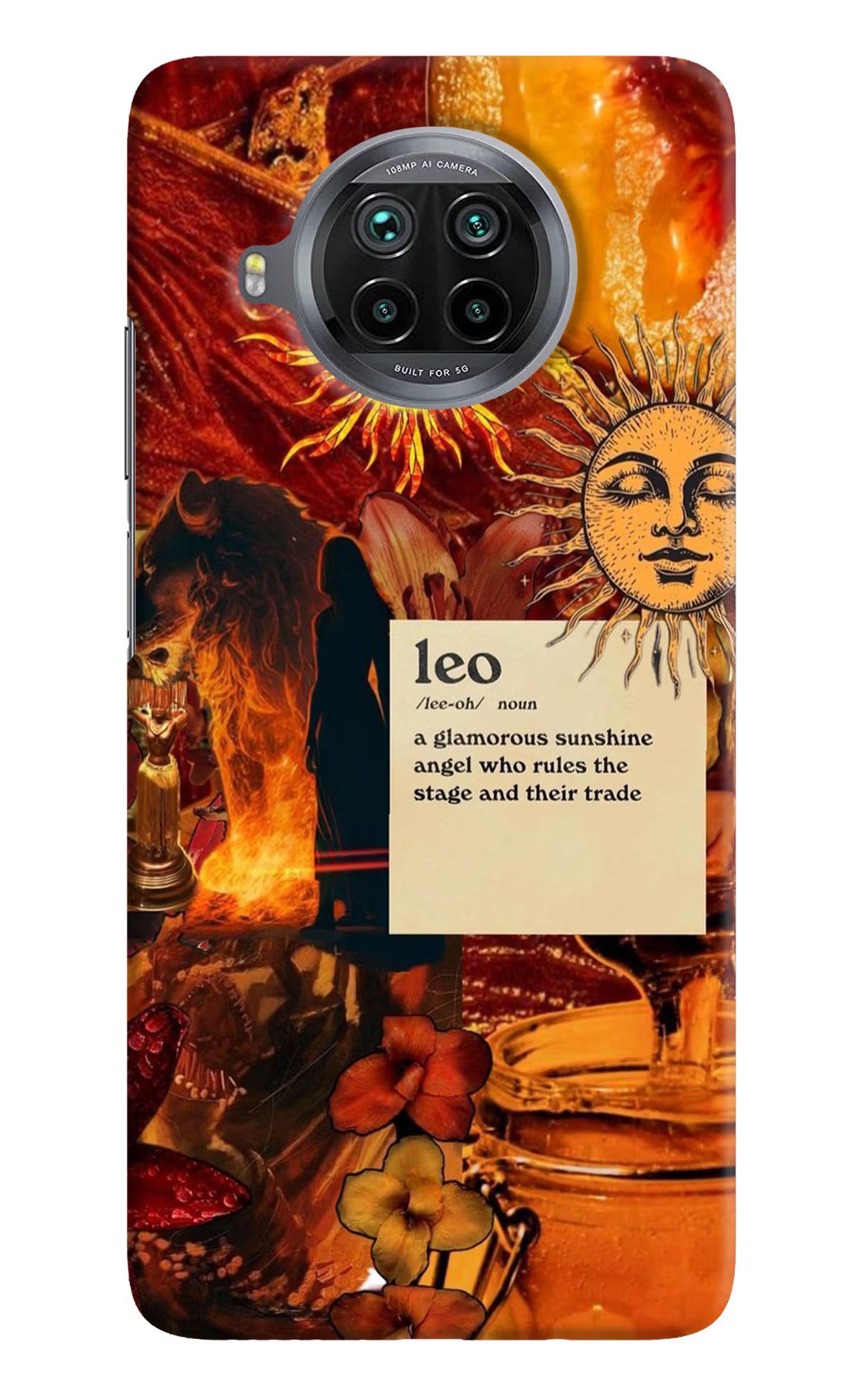 Leo Zodiac Mi 10i Hard Case Back Cover by Casekaro