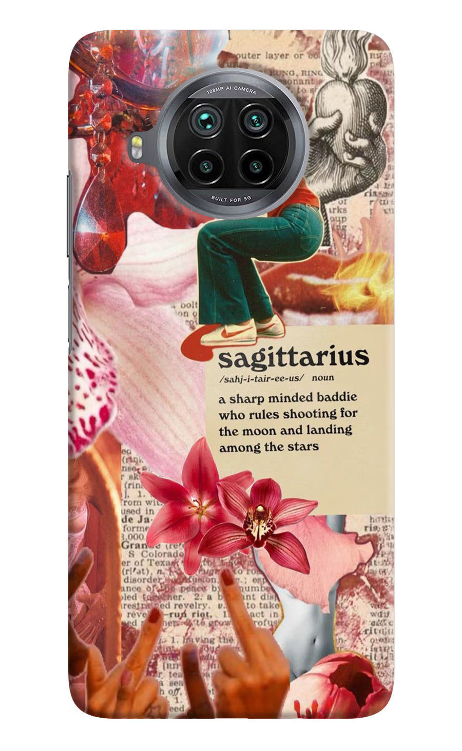 Sagittarius Zodiac Mi 10i Back Cover, Hard case