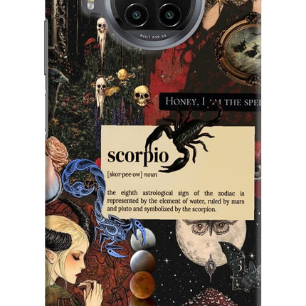 Scorpio Zodiac Mi 10i Hard Case Back Cover by Casekaro