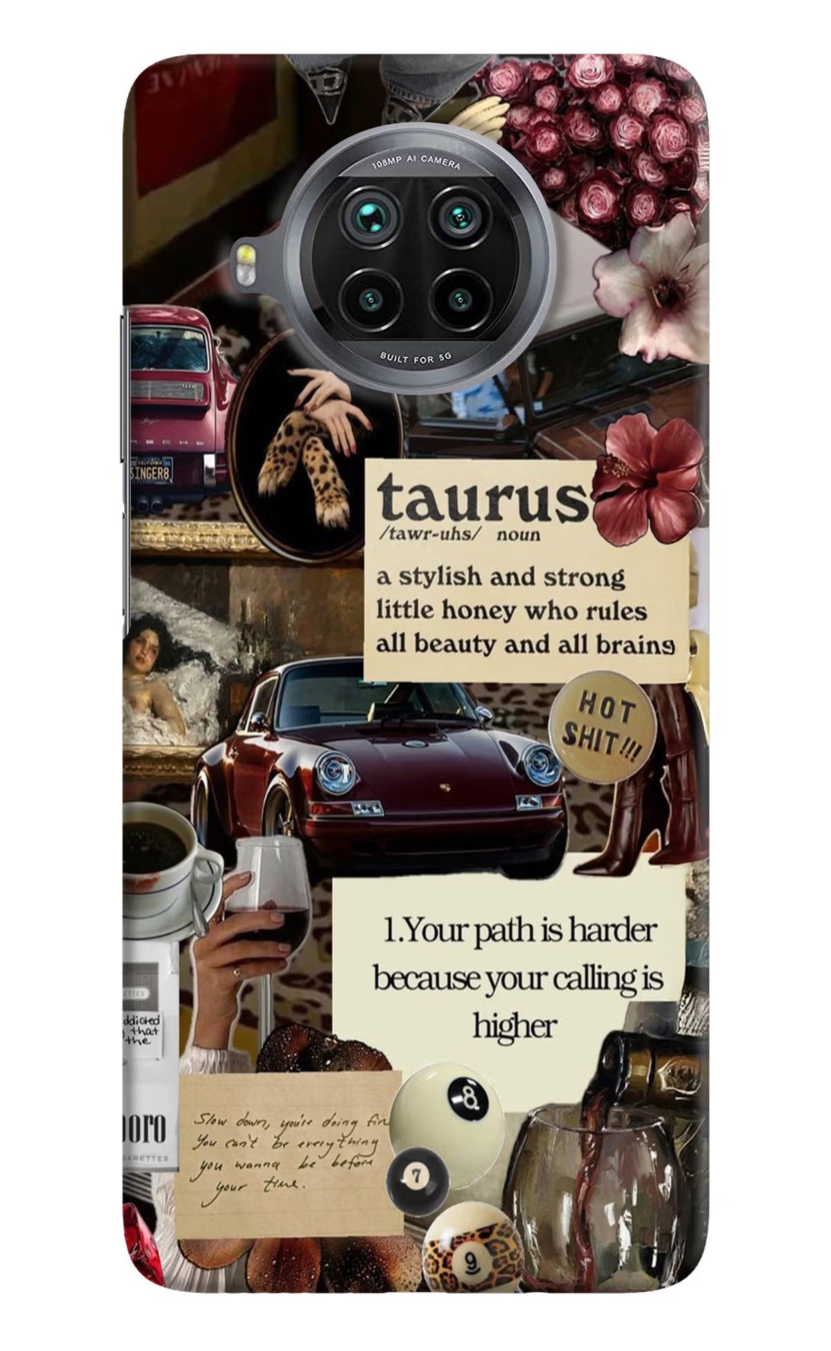 Taurus Zodiac Mi 10i Hard Case Back Cover by Casekaro