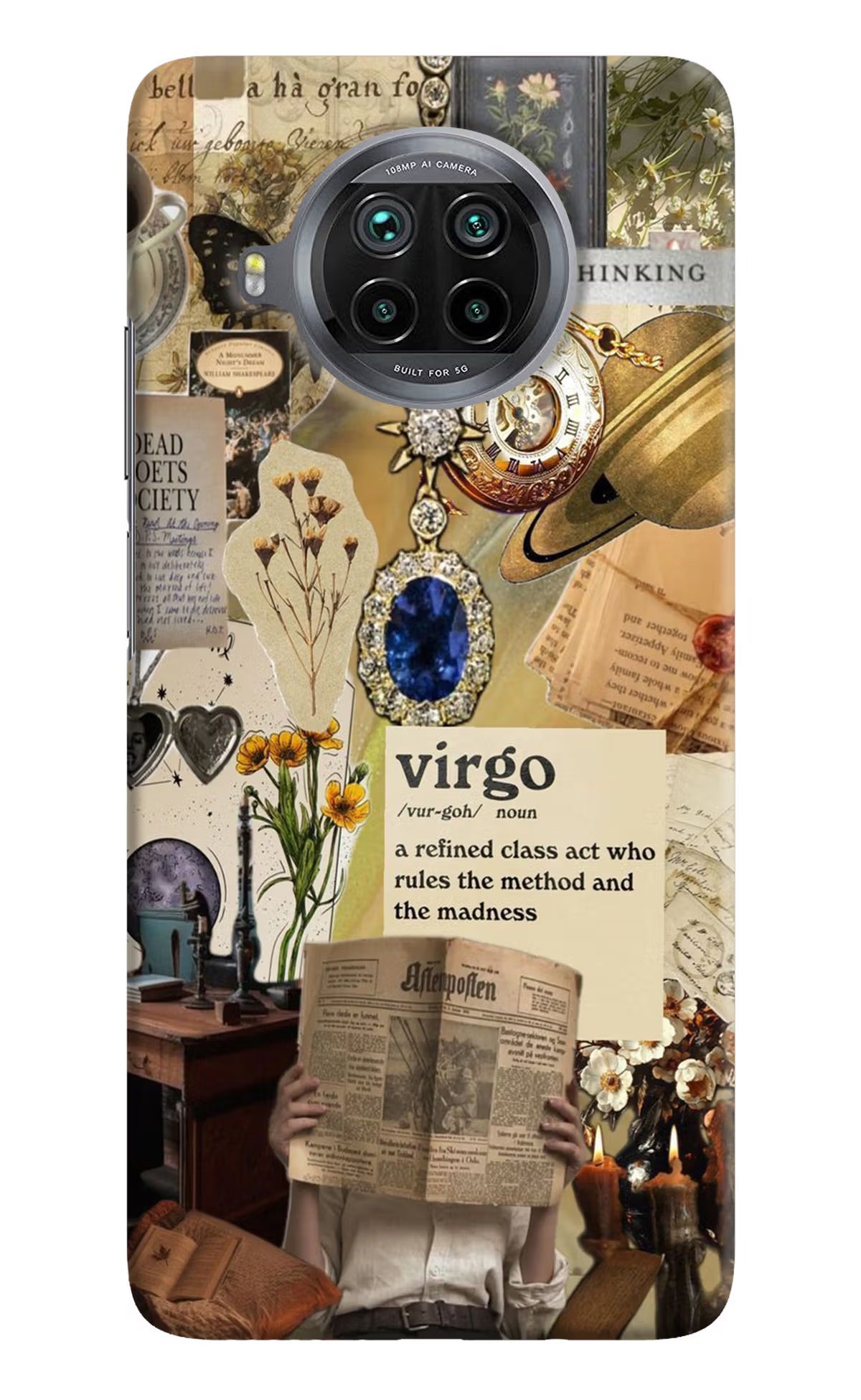 Virgo Zodiac Mi 10i Hard Case Back Cover by Casekaro