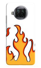 Fired Up – White Mi 10i Hard Case Back Cover by Casekaro
