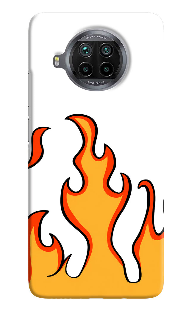 Fired Up – White Mi 10i Hard Case Back Cover by Casekaro