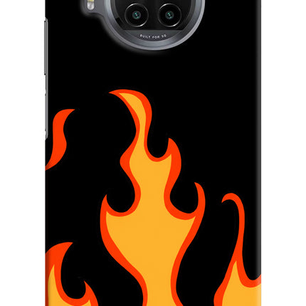 Fired Up – Black Mi 10i Hard Case Back Cover by Casekaro