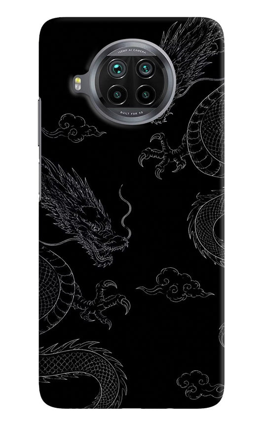 Twin Dragons Mi 10i Hard Case Back Cover by Casekaro
