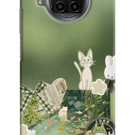 Aesthetic anime Mi 10i Hard Case Back Cover by Casekaro