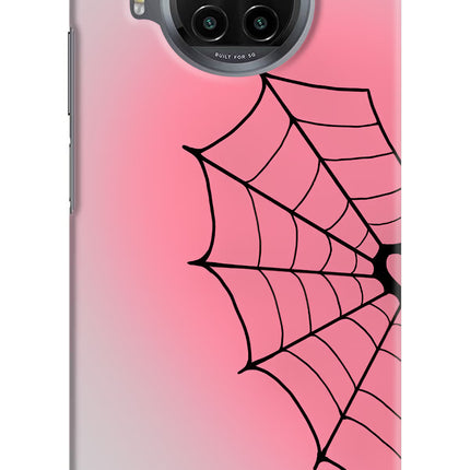 Pink Web Mi 10i Hard Case Back Cover by Casekaro