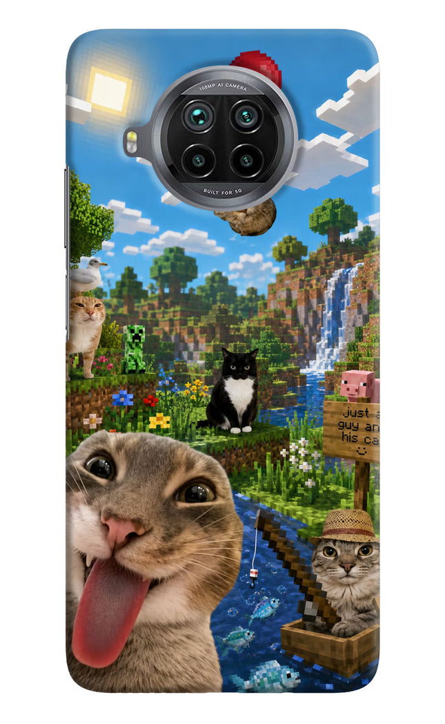 Minecraft Cat Chaos Mi 10i Hard Case Back Cover by Casekaro