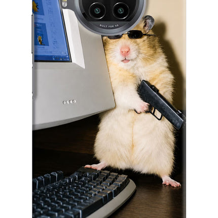 Hacker Hamster Mi 10i Hard Case Back Cover by Casekaro