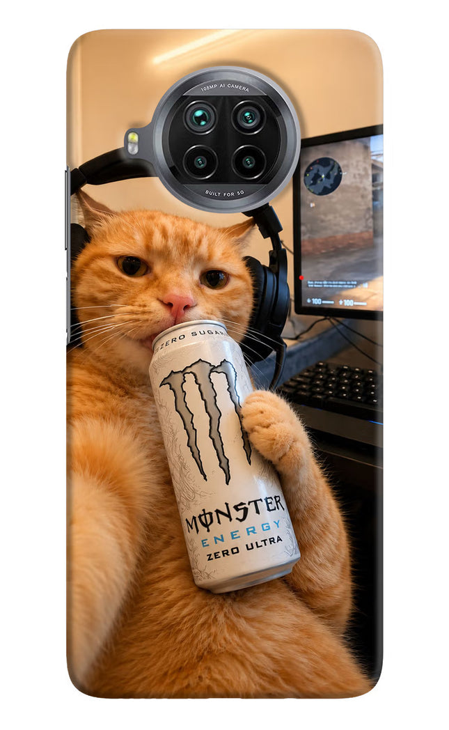 Gamer Cat Energy Mi 10i Hard Case Back Cover by Casekaro