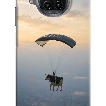 Skydiving Cow Mi 10i Hard Case Back Cover by Casekaro