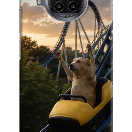 Rollercoaster Dog Mi 10i Hard Case Back Cover by Casekaro