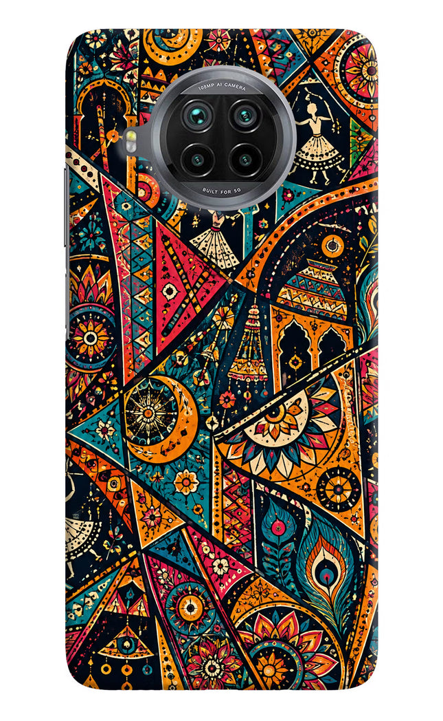 Folk Print Mi 10i Hard Case Back Cover by Casekaro