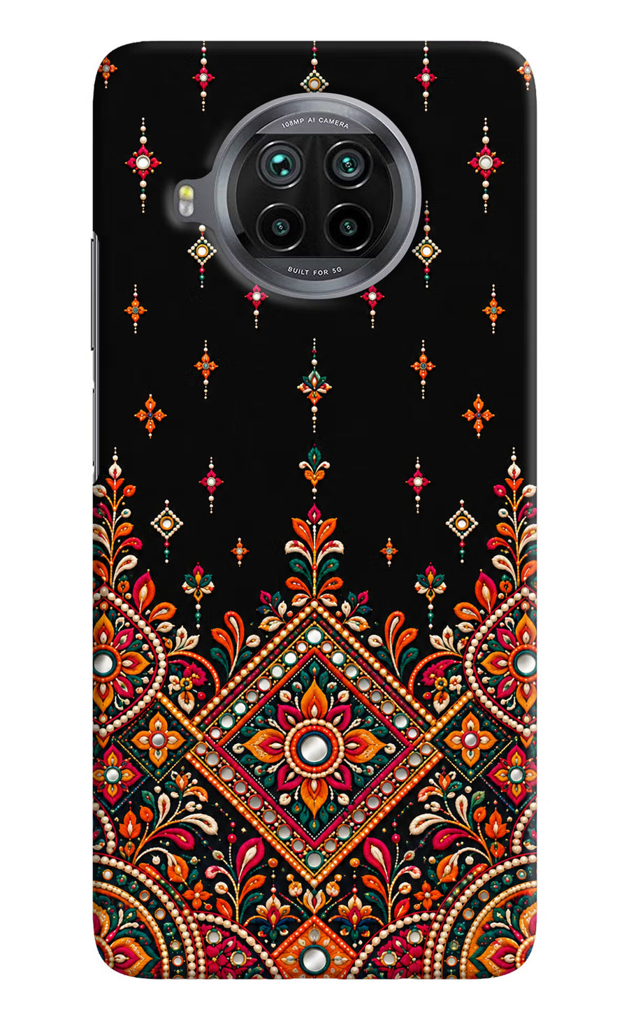 Noir Mehfil Mi 10i Back Cover, Hard case