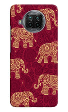 Maroon Elephant Mi 10i Hard Case Back Cover by Casekaro
