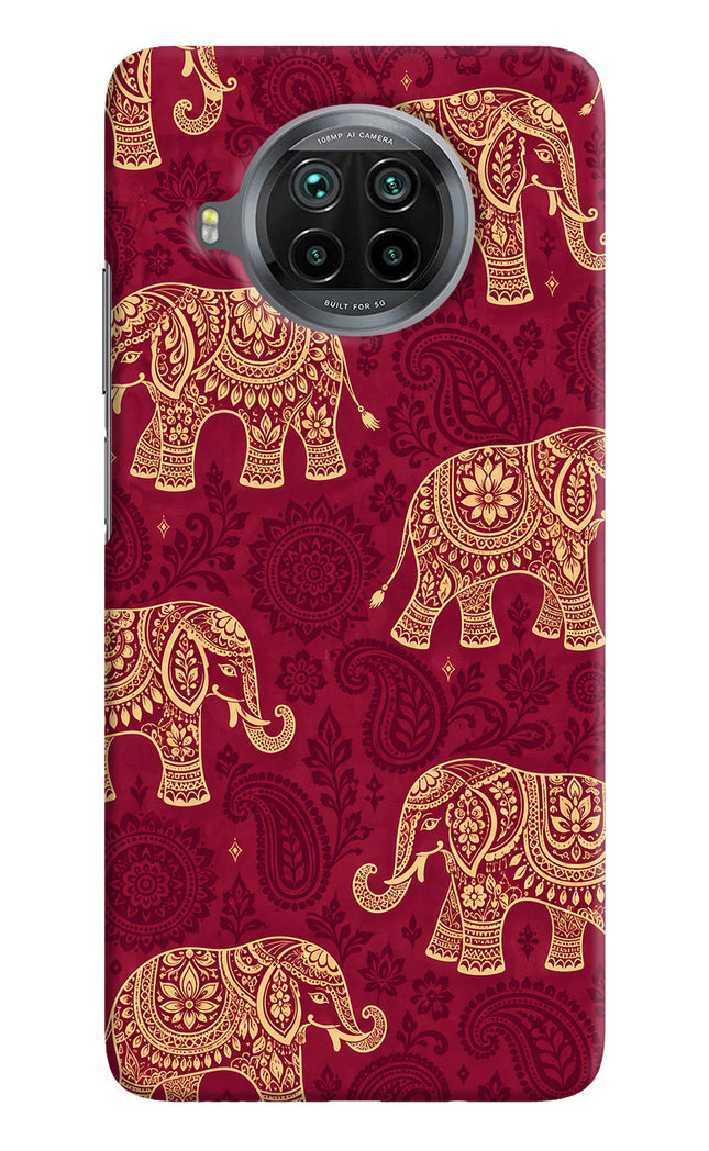 Maroon Elephant Mi 10i Hard Case Back Cover by Casekaro