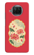 Pink Lotus Mi 10i Hard Case Back Cover by Casekaro