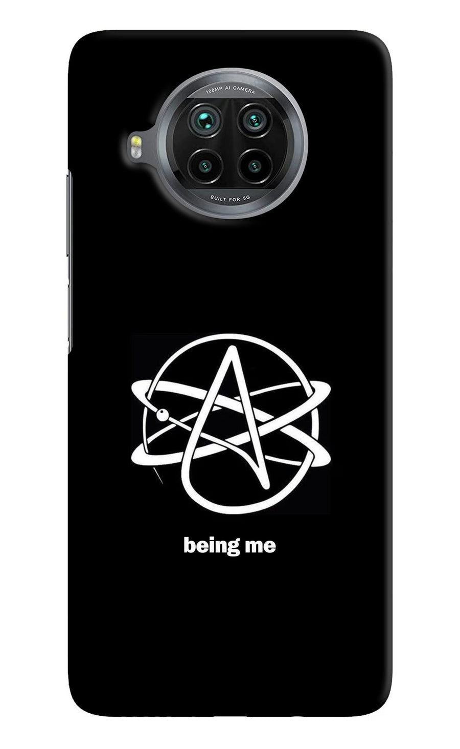 Atheist Symbol Mi 10i Back Cover, Hard case