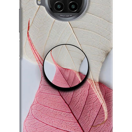 White Pink Leaf Mi 10i Pop Case by Casekaro