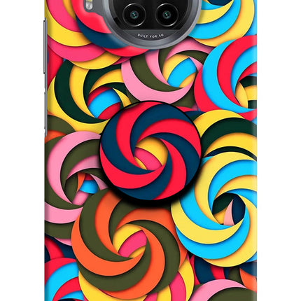 Spiral Pattern Mi 10i Pop Case by Casekaro