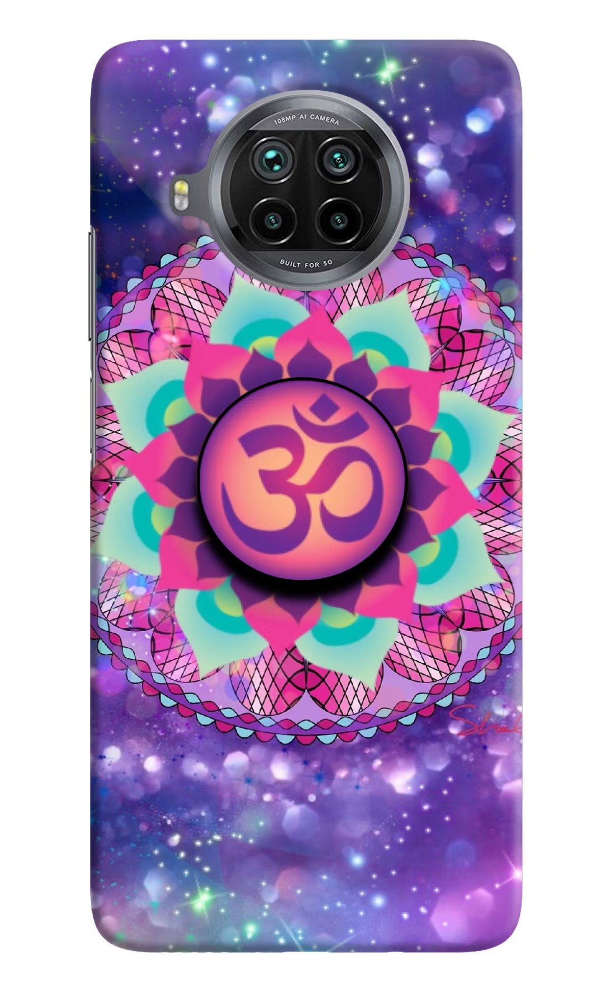 Om Purple Mi 10i Pop Case by Casekaro