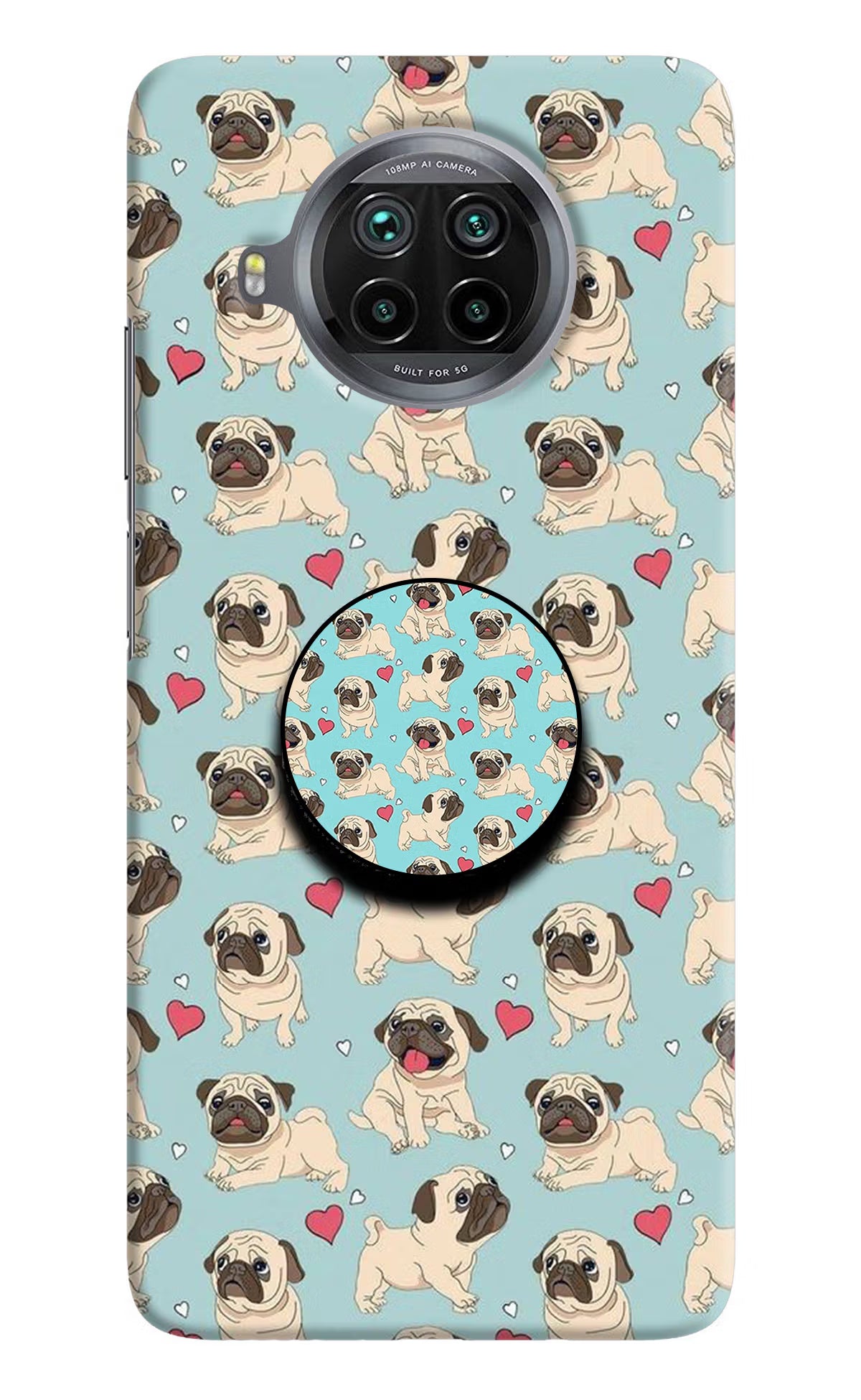 Pug Dog Mi 10i Pop Case by Casekaro