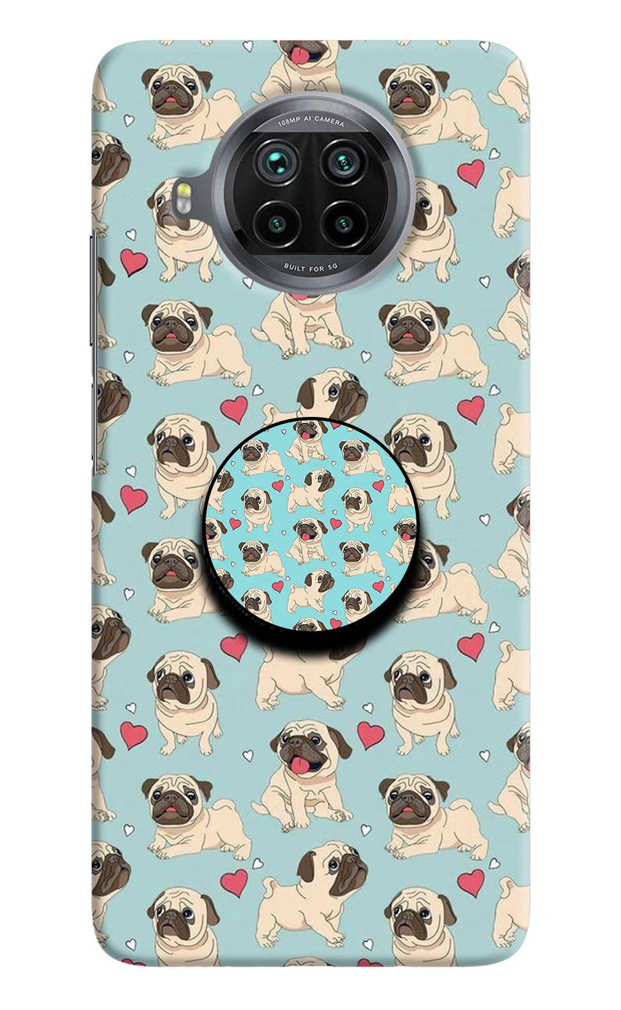 Pug Dog Mi 10i Pop Case, Hard case