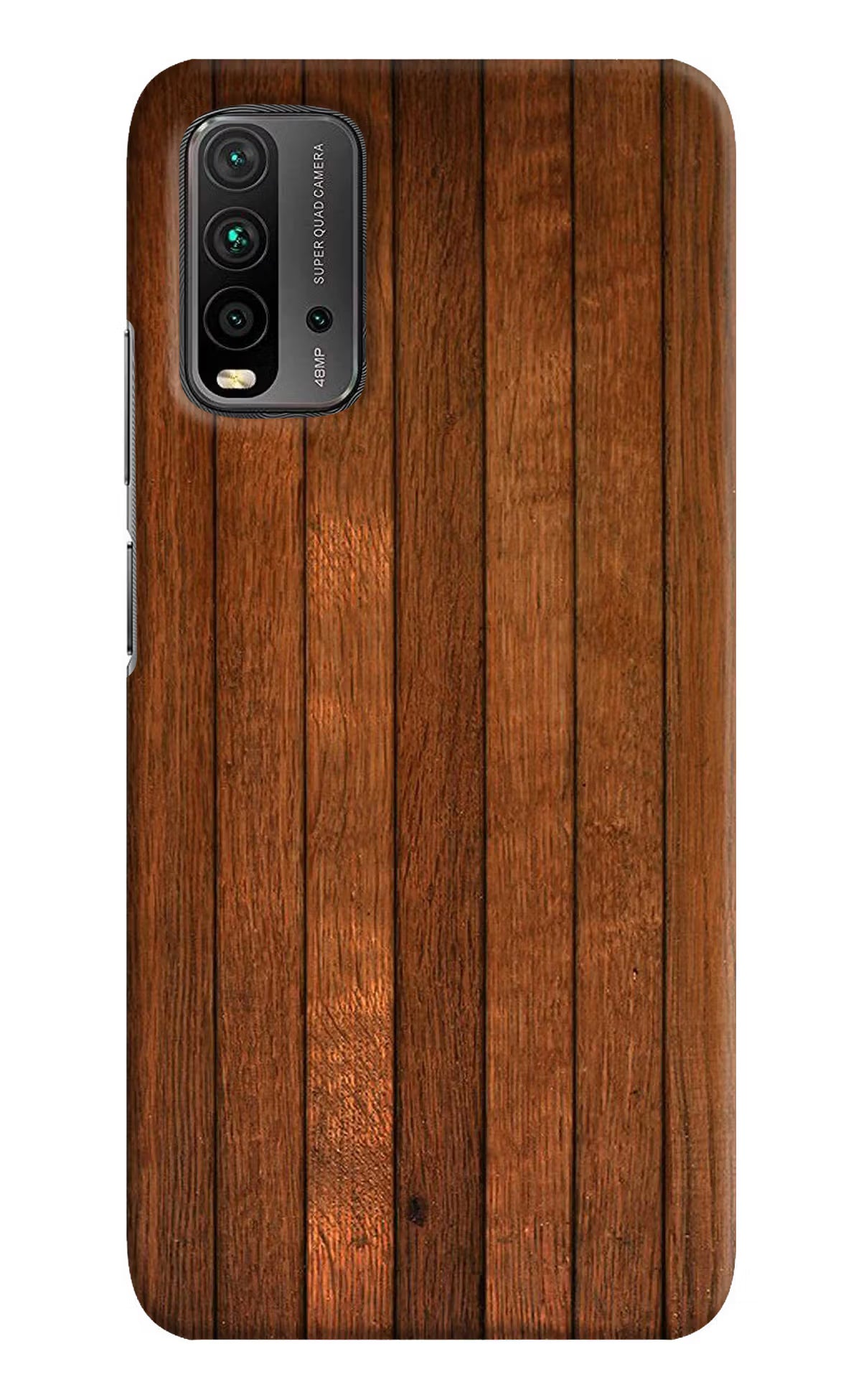 Wooden Artwork Bands Redmi 9 Power Hard Case Back Cover by Casekaro