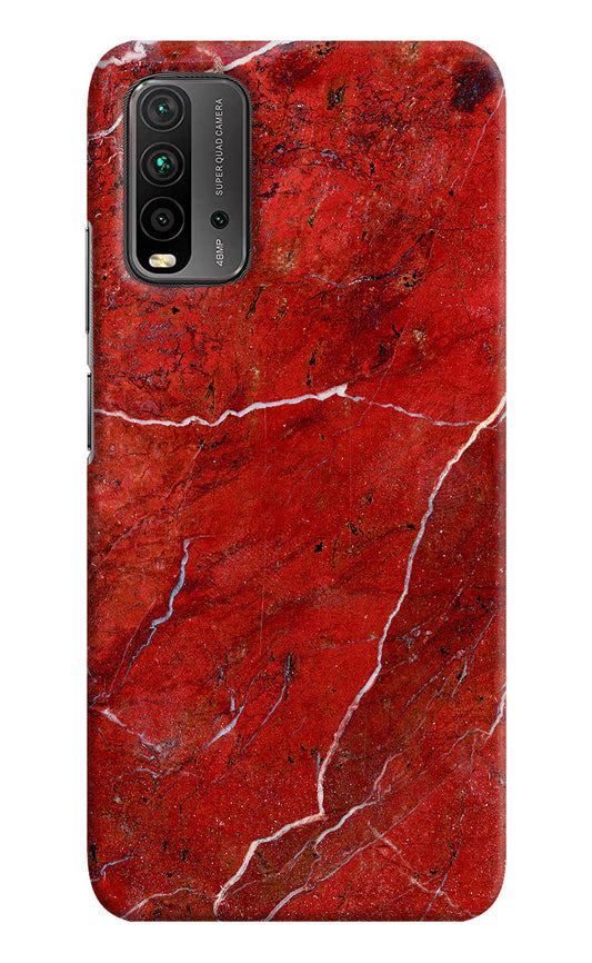 Red Marble Design Redmi 9 Power Hard Case Back Cover by Casekaro