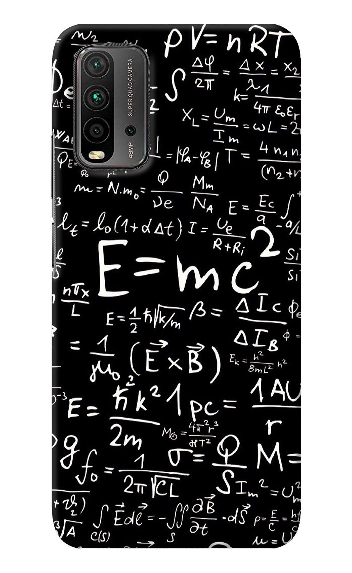 Physics Albert Einstein Formula Redmi 9 Power Back Cover