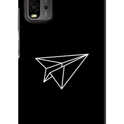 Paper Plane White Redmi 9 Power Hard Case Back Cover by Casekaro