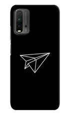 Paper Plane White Redmi 9 Power Hard Case Back Cover by Casekaro