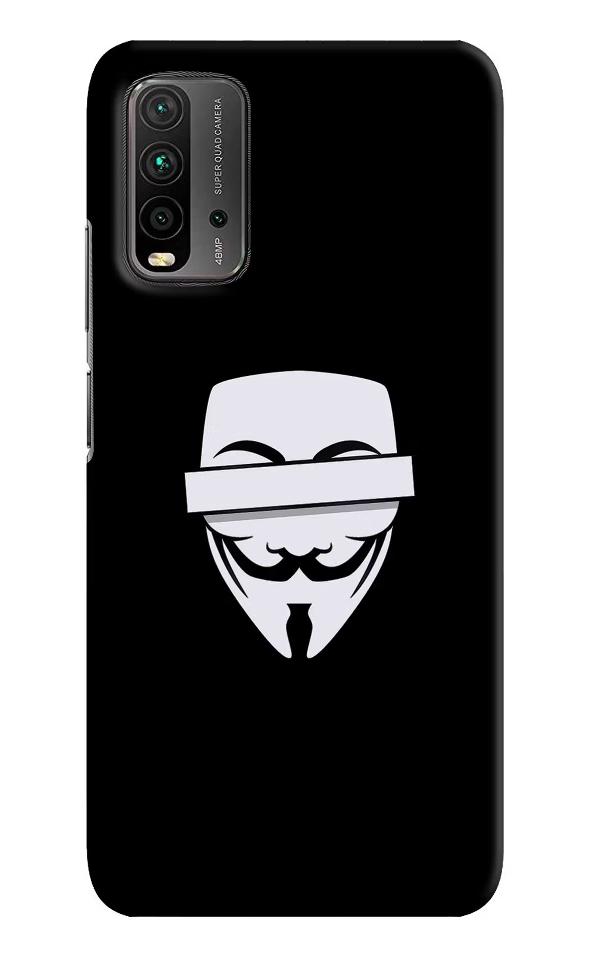 Anonymous Face Redmi 9 Power Hard Case Back Cover by Casekaro