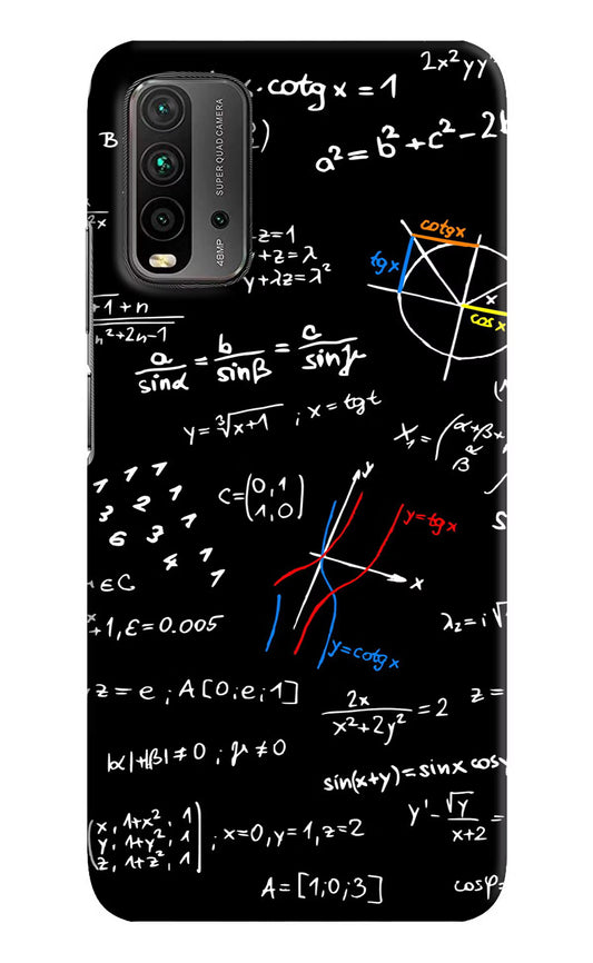 Mathematics Formula Redmi 9 Power Hard Case Back Cover by Casekaro