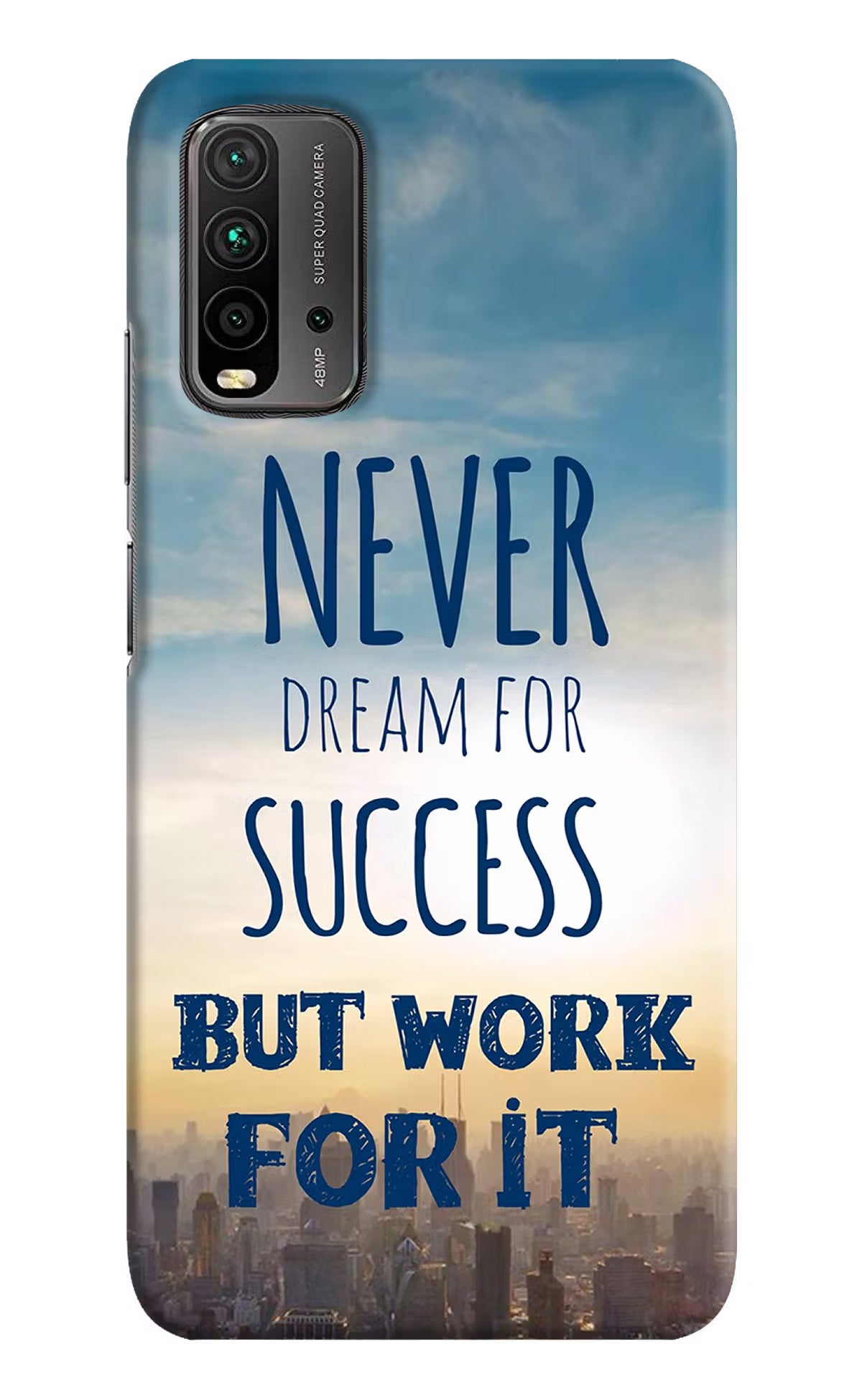 Never Dream For Success But Work For It Redmi 9 Power Hard Case Back Cover by Casekaro