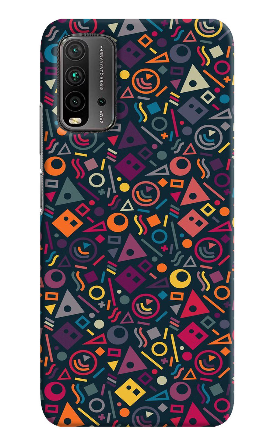 Geometric Abstract Redmi 9 Power Back Cover, Hard case