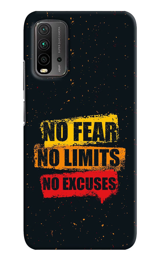No Fear No Limits No Excuse Redmi 9 Power Hard Case Back Cover by Casekaro